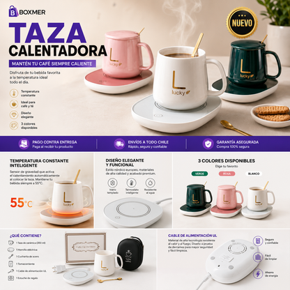 Taza Con Calentador Eléctrico 55°c