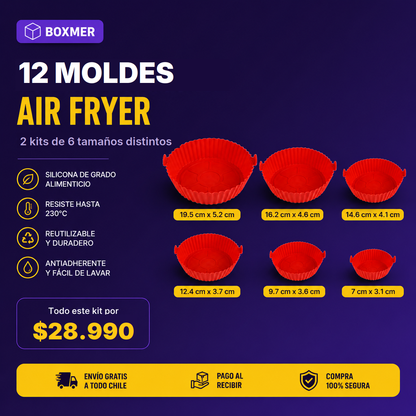 AirChef 2 Kits — 12 moldes