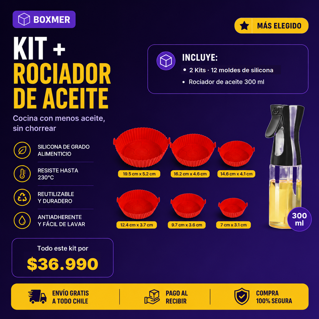 AirChef 2 Kits — 12 moldes